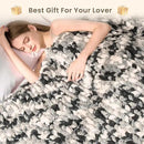L'AGRATY Chunky Knit Blanket Throw: 50''x60'' Chenille Chunky Knitted Throw Blankets for Bed Couch - Handmade Thick Cable Knit Blanket - Large Crochet Rope Blankets for Home Decor by CozyNest Decor
