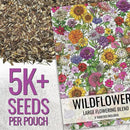 Seed Needs Garden Flower Seeds Large Blooms Mix Hummingbird and Butterfly | 2 Packs (1 Ounce Each) No Filler 7 Varieties Open Pollinated | Resealable Package Live Wild Flower Seed | Bulk by GreenHaven Gardens