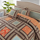 NEWLAKE Cotton Patchwork Bedspread, 3-Piece Bedding Quilt Set with Real Stitched Embroidery, Reversible Matelasse Bed Coverlet Set,Bohemian Farmhouse,King Size by CozyNest Decor