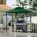 MASTERCANOPY 8 x 5 Grill Gazebo Outdoor BBQ Gazebo Canopy with 2 LED Lights (Forest Green) by GreenHaven Gardens