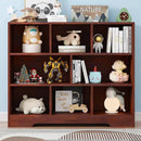 Book Shelf, 8 Cubes Storage Organizer, 3-Tier Open Shelf Wooden Bookcase, Freestanding Cherry Bookshelf Cube Shelf for Bedroom, Living Room by CozyNest Decor