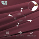 MOON PARK Pregnancy Pillows for Sleeping - U Shaped Full Body Maternity Pillow with Removable Cover - Support for Back, Legs, Belly, HIPS - 65 Inch - Burgundy - Cooling Cover by TinyTreasures Baby Boutique