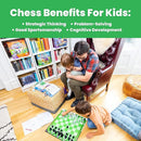 Chess Sets for Kids, Kids Chess Set, Chess Game Toddlers, Learning Games for Kids, Chess Sets for Boys & Girls by TinyTreasures Baby Boutique