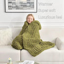 Maetoow Tighter Version Chenille Chunky Knit Blanket Throw 60×80 Inch, Handmade Warm & Cozy Blanket Couch, Bed, Home Decor, Soft Fleece Banket, Boho Thick Blankets and Giant Yarn Throws，Olive Green by CozyNest Decor