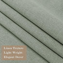Full Blackout Privacy Curtains, 240 Inch Extra Wide Linen Blend Drapes, Pinch Pleat Window Drapery for Room Divider Storage/Space Room Separation, 1 Panel, W 240" x L 102", Fog Green by CozyNest Decor