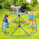 Climbing Dome, 6FT Geometric Dome Climber for Kids, Kids Indoor Outdoor Jungle Gym Supports 600lbs, Easy Assembly Playground Jungle Gym Backyard Play Equipment, Yellow+Blue by TinyTreasures Baby Boutique