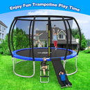Trampoline Ladder Slide Kit, Trampoline Universal 3 Steps Wide Ladder & Buffer Slide,Universal Step Slider for 10ft 12ft 14ft 15ft 16ft Trampoline, Easy to Climb and Slider for Children/Kids by TinyTreasures Baby Boutique