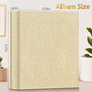 Popotop Photo Album 4x6 600 Pockets for Wedding Gifts,Linen Hardcover Picture Albums for Family Anniversary Baby Vacation Pictures by TinyTreasures Baby Boutique