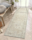 LIVEBOX Washable 2x6 Runner Rug for Bathroom, Non Slip Kitchen Mats for Floor Entryway, Boho Indoor Front Door Mat Low-Pile Runners for Hallways, Farmhouse Rugs for Bath Laundry, Tan by TinyTreasures Baby Boutique