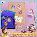 12 Pre-Cut Mini Treats Dessert Fun Kids Sewing Kit for Kids Ages 8-12 Children Beginners Sewing kit kid crafts Make Your Own Felt Pillow Plush Craft Kit Girls and Boys Art Craft Kits Learn to Sew Kit by TinyTreasures Baby Boutique