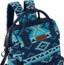 Wrangler Diaper Bag Backpack Aztec Travel Backpack Purses Western Multi-Function Baby Bags for Mom with Waterproof Insulated Pockets by TinyTreasures Baby Boutique