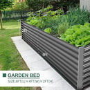Land Guard 8×4×2 ft Galvanized Raised Garden Bed Kit, Galvanized Planter Raised Garden Boxes Outdoor, Large Metal Raised Garden Beds for Vegetables(Grey)… by CozyNest Decor