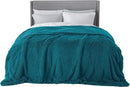 Bedsure GentleSoft Fluffy Turquoise Teal Blankets Queen Size for Bed, Thick Sherpa Faux Fur Fleece Fuzzy Plush Winter Warm Soft Full Queen Blankets, Bedroom Teal Decor Cozy Gifts for Women Men, 90x90 by CozyNest Decor