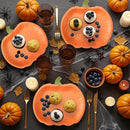 Cheerland Pumpkin Party Plates Fall Disposable Paper Plate Dessert Shaped Tableware for Summerween Birthday Baby Shower Halloween Classroom Autumn Harvest Thanksgiving Party Favor Decorations 48pcs by CozyNest Decor