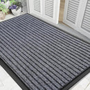 Yimobra Front Door Mat Outdoor Indoor Entrance, 100% Waterproof All-Season All Weather Doormat, Welcome Matt Outside Entry, Non Slip, Low Profile, Heavy Duty Patio Porch Floor Mats,47 x 32,Gray White by CozyNest Decor
