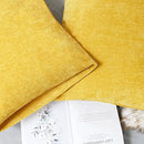 CaliTime Throw Pillow Covers Decorative 20 X 26 Inches Pack of 2 Cozy Chenille Standard Pillow Shams Cases for Couch Sofa Bed Living Room Home Mustard Yellow by CozyNest Decor
