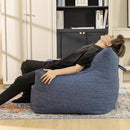 Bean Bag Chair with Filler, Bean Bag Sofa Chair with Tufted Soft Armrests Plush Lazy Sofa Comfy Chair,Large BeanBag Chair for Adults in Livingroom, Bedroom by CozyNest Decor