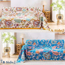 Boho Throw Blanket for Bed, 100% Cotton Soft Rustic Quilt Fall Blanket, 50"x60" Floral Printed Farmhouse Decor Bed Blankets, All Season Rustic Reversible Bohemian Throw Quilt by CozyNest Decor