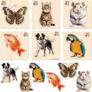 QUOKKA Realistic Wooden Puzzles for Toddlers 1-3 Year Old - 15x15 Inches Kids Puzzles Ages 2-4 - Birds, Animals, Fish, Butterfly Montessori Toddler Toys - Motor Skills Games Gifts for Girls&Boys by TinyTreasures Baby Boutique