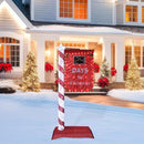 5FT Lighted Christmas Countdown Sign, Remote Control Available Within 0-60 Days, Holiday Countdown Sign Decor with 125 LED Lights, Freestanding Glittered Holiday Display for Outdoor, Indoor by CozyNest Decor