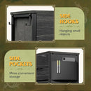 WLIVE Dresser for Bedroom with 10 Drawers, Fabric Dresser Chest of Drawers with Side Pockets and Hooks, Sturdy Metal Frame, Drawers Organizer Unit for Room, Hallway, Charcoal Black Wood Grain Print by TinyTreasures Baby Boutique