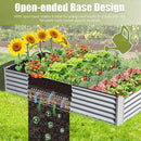 Domi Galvanized Raised Garden Bed, Outdoor Planter Garden Boxes Large Metal Planter Box for Gardening Vegetables Fruits Flowers, Silvery (8x4x1.5ft) by GreenHaven Gardens