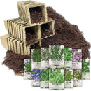 Seed Needs, Culinary Herb Seed Packet Collection Seed Starting Bundle (Includes 12 Individual Seed Packets, 36 Starter Pots & 1 Expandable Coco Coir Brick) Heirloom, Non-GMO, Untreated by GreenHaven Gardens