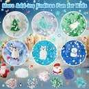 LAWOHO 6 Packs Snow Slime Kit - Butter, Clear, Water, Cloud Slimes, Fluffy Slime Making Kit for Kids with Cute Charms & Add-ins, Blue Kids Slimes Kits for Girls & Boys Birthday Christmas Easter Gifts by TinyTreasures Baby Boutique