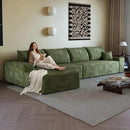 108" Sectional Couches for Living Room Modern Modular Sofa with L-Shape Couchs Upholstered Boneless Couch Deep Seat Sectional Couch with Chaise (Green, Left Facing Chaise+3Seaters) by CozyNest Decor