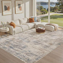 Area Rug for Living Room: 10x12 Washable Neutral Abstract Modern Soft Rugs Non Slip Indoor Floor Stain Resistant Large Carpet for Bedroom Dining Room Office Nursery - Brown by TinyTreasures Baby Boutique