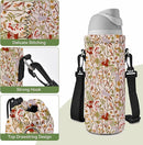 Neoprene Water Bottle Carrier Bag with Adjustable Shoulder Strap for Men Women Walking Hiking,Portable Insulated Holder Case for Stainless Steel/Glass/Plastic Bottles by TinyTreasures Baby Boutique