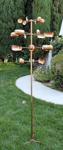 Stanwood Wind Sculpture Kinetic Copper Wind Sculpture - Quaking Aspen by CozyNest Decor