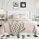 Allewie Full Size Velvet Lift Up Storage Bed, Modern Wingback Headboard, Hydraulic Support, No Box Spring Needed, White by CozyNest Decor