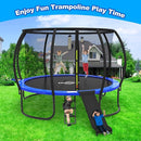 Trampoline Ladder Slide Kit, Trampoline Universal 3 Steps Ladder & Buffer Slide, Universal Trampoline Slide Stairs for 10 12 14 ft and More Frame, Trampoline Accessories Easy to Climb for Kids by TinyTreasures Baby Boutique