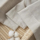 FMFUNCTEX Linen Sheer Curtains for Bedroom, Grey Curtains 63 Inch Length for Living Room, Gray Farmhouse French Flax Blend Window Draperies, Rod Pocket 2 Panels Set by CozyNest Decor