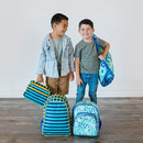 Wildkin 15-inch Kids Backpack – Durable, Padded, Adjustable for School & Travel - Blue Stripes by TinyTreasures Baby Boutique