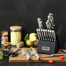 McCook® Knife Sets,German Stainless Steel Kitchen Knives Block Set with Built-in Sharpener by CozyNest Decor