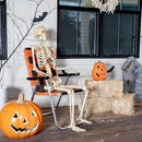 Lawn Chair USA Folding Aluminum Outdoor Patio Lawn Chair | Heavy-Duty Webbed Chairs for Camping, Sports, Beach, Yard & Tailgating | Lightweight Portable | Classic - Halloween Theme by GreenHaven Gardens