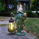 JOYBEE Garden Statues Gnomes with Solar Lantern Outdoor Decor-Gnomes Solar Figurines Lights Decorations for Patio Yard Lawn Ornaments-Gifts for Birthday Easter Housewarming by CozyNest Decor