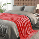 inhand Knitted Gift Throw Blankets for Couch and Bed,Valentines Day Decor Blanket for Her Him Girlfriend Wife, Red Romatic Lightweight Decorative with Tassel, Farmhouse Warm Woven for Women, 60"x80" by CozyNest Decor