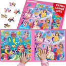 QUOKKA Magnetic Puzzles for Kids Ages 4-6 - 2x48 Travel Puzzle Games for Toddlers 3-5 Years Old - Car Activities Toy for Boys and Girls 2-4 yo - Unicorns & Mermaid Learning Magnet for Road Trip by TinyTreasures Baby Boutique