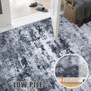 9x12 Area Rug Living Room Rug: Washable Modern Abstract Soft Thin Rug Indoor Floor No Slip Stain Resistant Carpet for Bedroom Dining Room Farmhouse Nursery Home Office - Black by TinyTreasures Baby Boutique