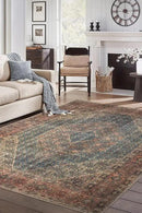 Keen Home Design 6x9 Rug - Machine Washable Area Rug with Non-Slip Backing, Ideal for Living Room, Dining Room, Bedroom - Vintage, Easy Clean, Durable, Low Pile Rug - (6' x 9') by CozyNest Decor