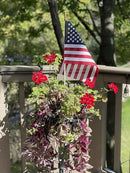 American Flags on Stick - Handheld Spearhead US Flag for 4th of July, Memorial Day Event Decorations - Patriotic Decor for Indoors & Yard - Wooden Stick, Cotton Fabric (12" X 18" - 144 Pack) by GreenHaven Gardens