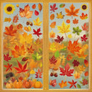 9 Sheets Fall Decorations, 274 PCS Fall Window Clings, Double Sided Autumn Stickers with Maple Leaves Pumpkin Nuts, Autumn Window Clings for Party Thanksgiving Decor Indoor Outdoor Accessories by CozyNest Decor