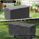 Upgrade 80 Gallon Waterproof Large Resin Deck Box Indoor/Outdoor Lockable Storage Container and Seating for Garden, Pool, and Patio (80 Pro Gallon, Black) by GreenHaven Gardens