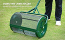 Compost Spreader- 24 inch Peat Moss Roller With improved T shape handle-Lawn & Garden Spreader For Top Dressing Compost, Fertilizer, Mulch And Soil- Strong and Lightweight material for basket by GreenHaven Gardens