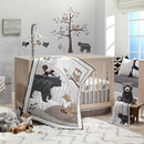Lambs & Ivy Woodland Forest Animal Nursery 5-Piece Baby Crib Bedding Set - Gray by TinyTreasures Baby Boutique
