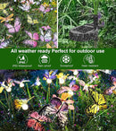 Aiscool Solar Garden Lights, 4 Pack Swaying in The Wind Butterfly Light Outside, Solar Outdoor Lights,Yard Patio Pathway Lawn Decoration,Realistic Butterflies & Dragonflies by GreenHaven Gardens