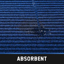 Profile Rubber Door Mat, 72x48inch, Heavy Duty, Entrance Doormat, Indoor and Outdoor, Waterproof, Easy Clean Shoe Scraper, Home Rug Welcome Mats for Entryway, Patio, Porch(Blue) by GreenHaven Gardens